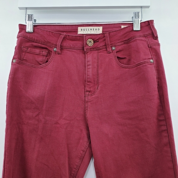PacSun Bullhead High Rise Skinniest Jeans Red Boho Colored Denim - Picture 2 of 9